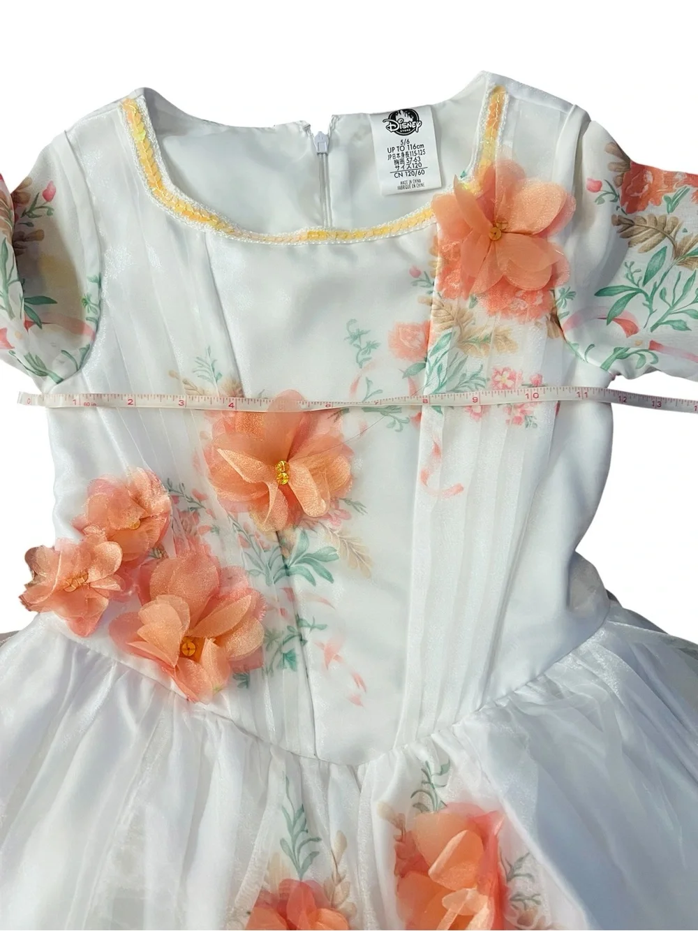 Disney Beautiful Belle White, Live Action Wedding Dress Size 5/6